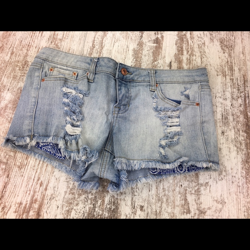 Soundgirl Distressed Jean Shorts